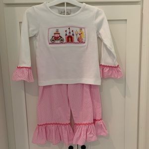 Smocked princess 2pc outfit